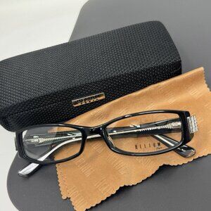 Helium Paris Eyeglasses 4146 Black Crystal Frame 51 [] 16 135 Flex Hinges Demos